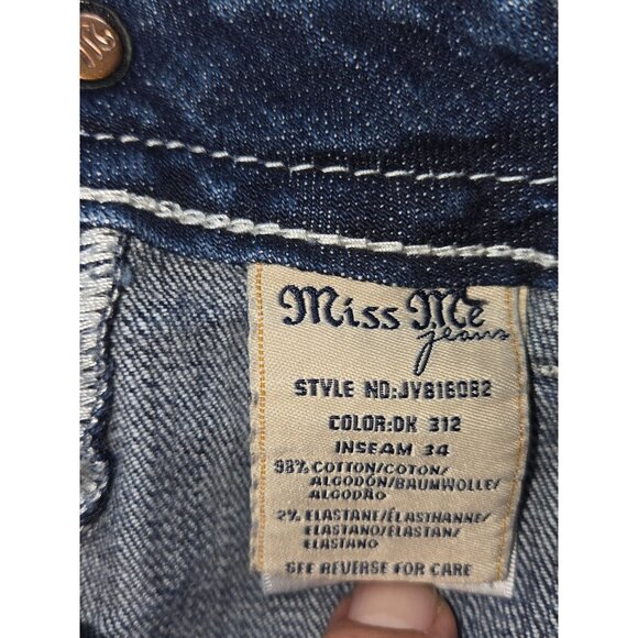 Miss Me Blinged Womens Signature Bootcut Jeans 28  (30 x 33) - Picture 5 of 11